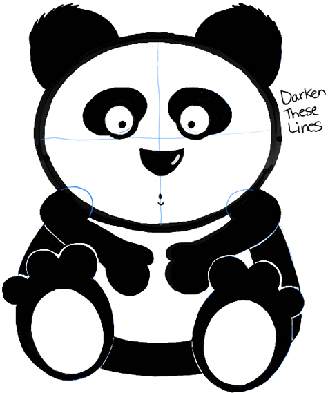 How to Draw a Cute Cartoon Panda Bear with Easy Steps | How to Draw Dat