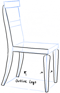 How to Draw a Chair in the Correct Perspective with Easy Steps | How to