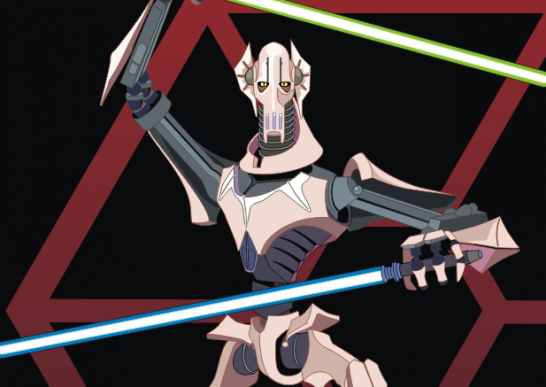 how to draw general grievous step by step