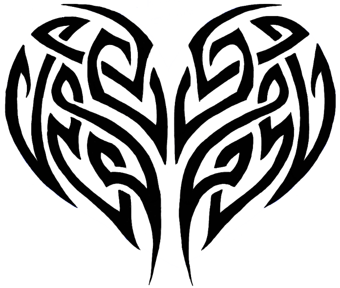 How To Draw A Tribal Heart Tattoo Design With Easy Step By Step Drawing Tutorial How To Draw Dat