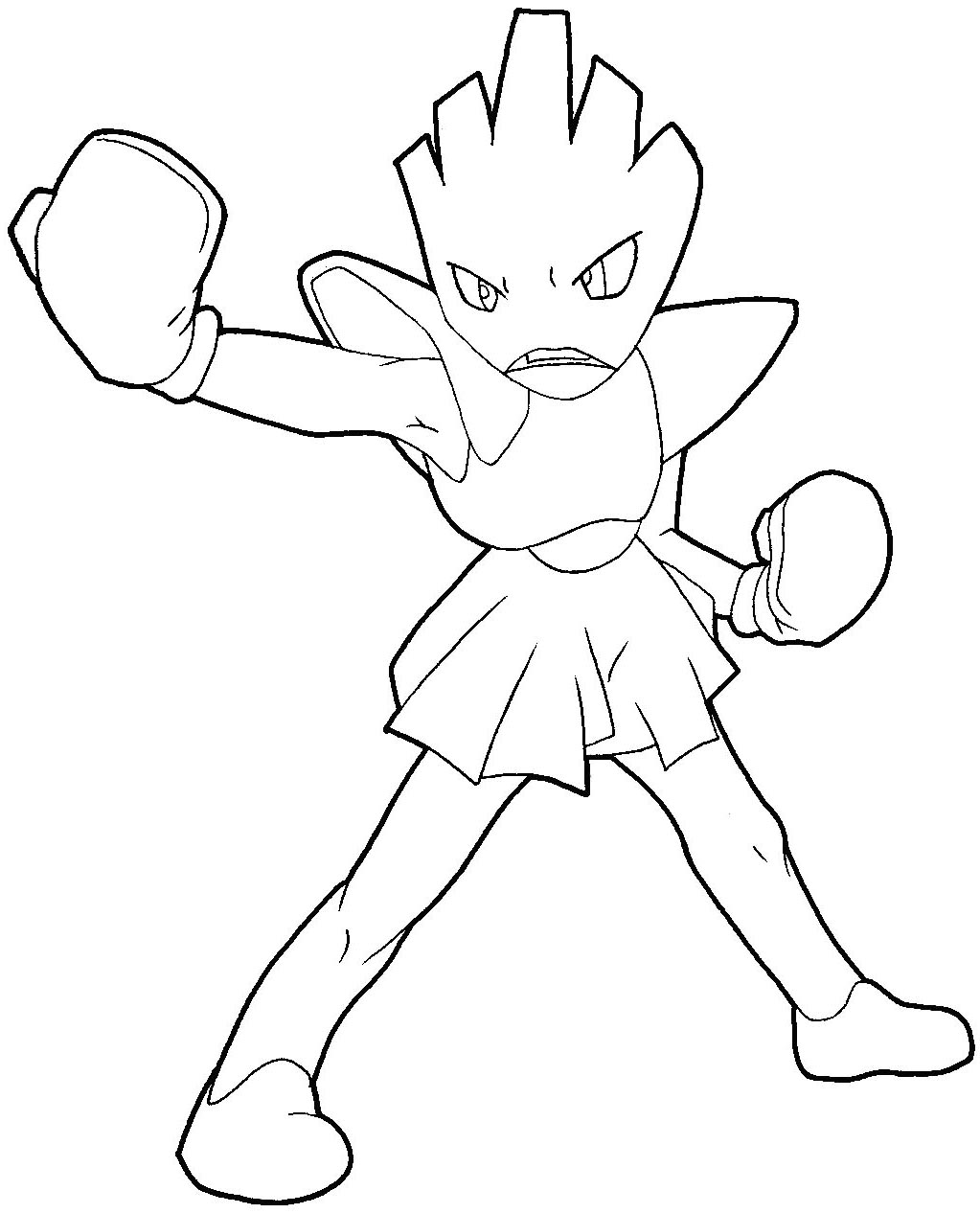 Hitmonchan Coloring Pages 8