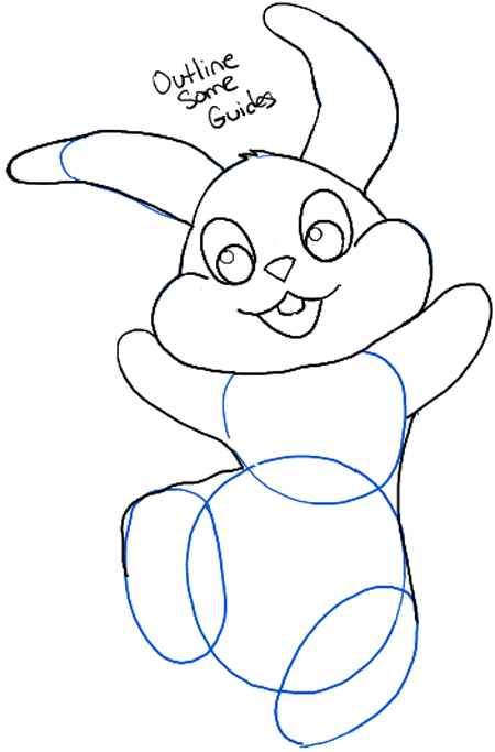 How to Draw the Easter Bunny Step by Step Drawing Tutorial for Kids