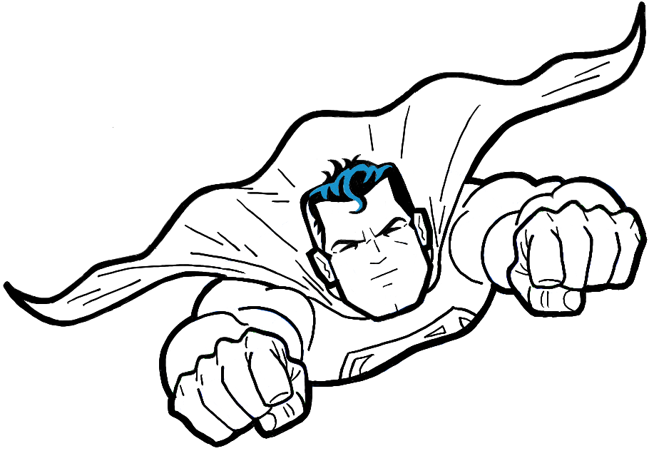 How to Draw Superman from DC Comics in Easy Step by Step Drawing