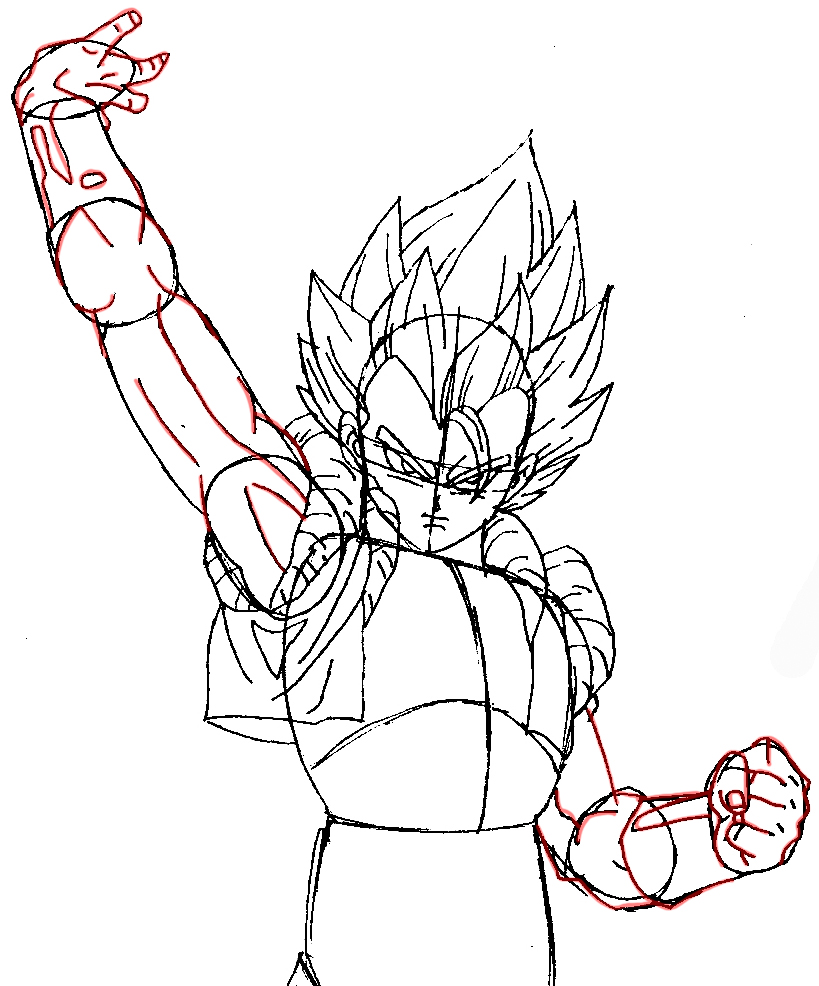 Dragon Ball Z Gogeta Drawing