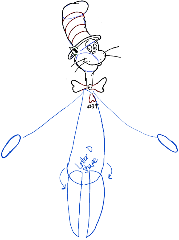 How to Draw The Cat in the Hat in Easy Step by Step Drawing Tutorial