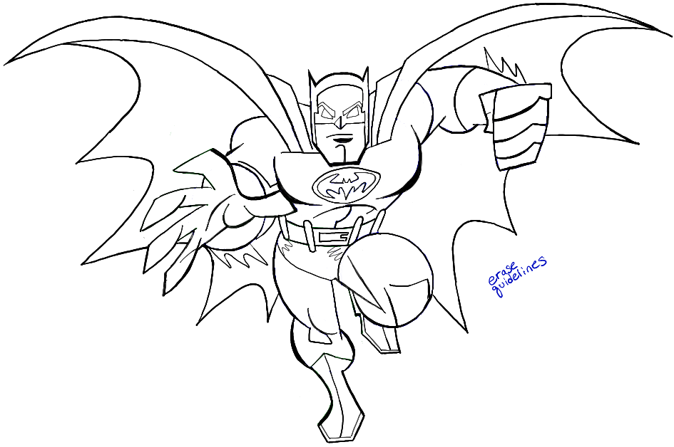 How to Draw Batman from DC Comics with Easy Step by Step Drawing ...