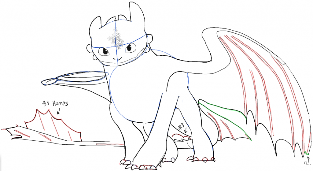 How to Draw Toothless from How to Train Your Dragon 2 in Easy Steps