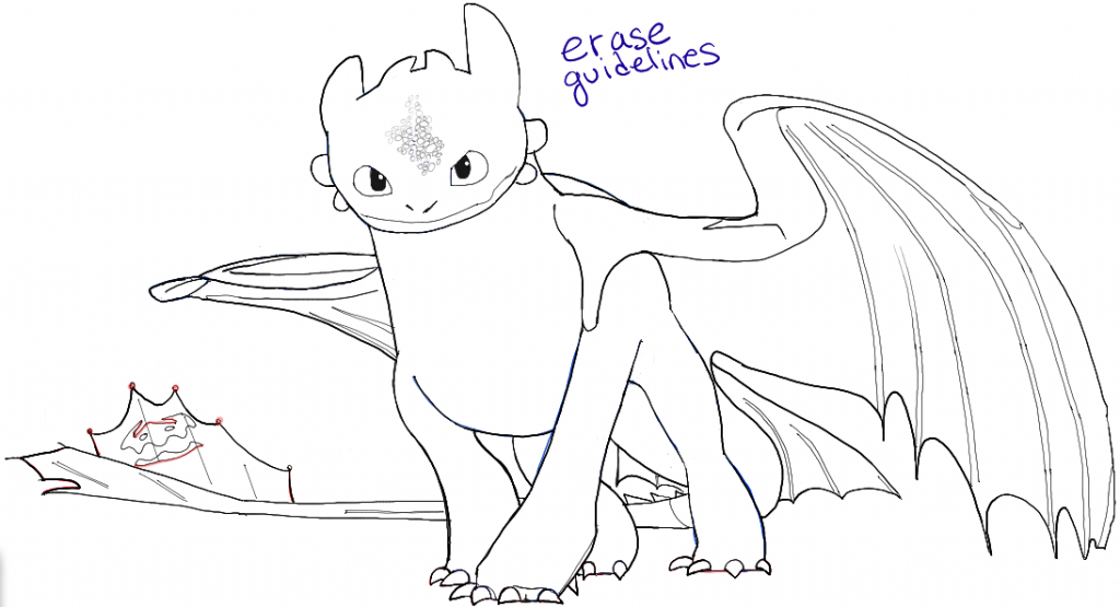 How to Draw Toothless from How to Train Your Dragon 2 in Easy Steps