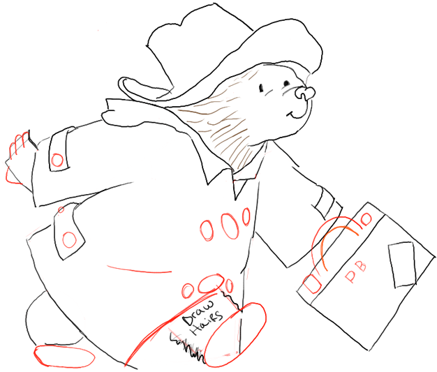 How to Draw Paddington Bear from the Book Series Simple Drawing