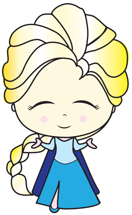 How to Draw a Chibi Baby Elsa from Frozen with Easy Steps Tutorial for