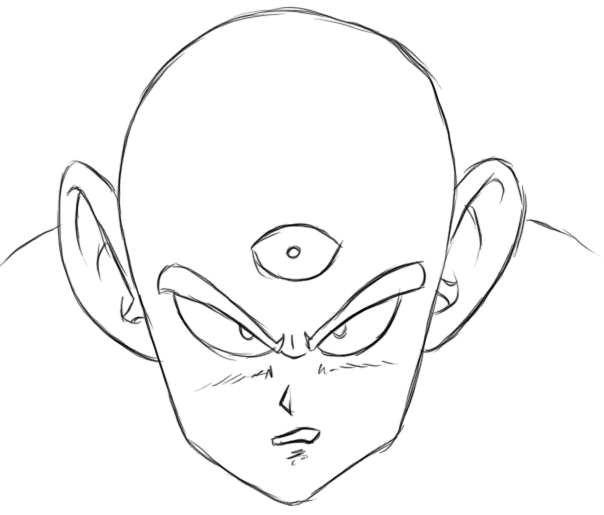 How To Draw A Dragon Ball Z Face